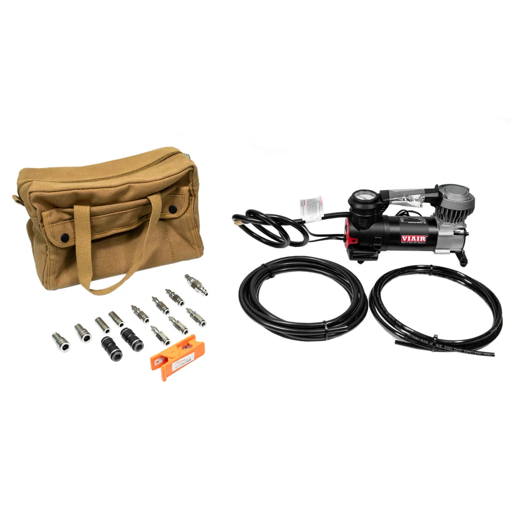 AA-4423 – ACCUAIR Vehicle Recovery Kit, With Canvas Bag/ VIAIR Portable Compressor/ 10 Foot 3/8 Inch Airline/ 10 Foot...
